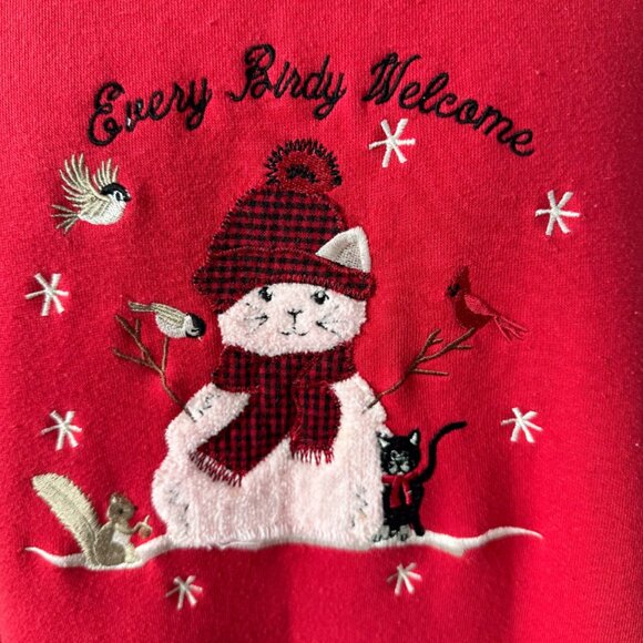 Vintage Kitty Christmas Sweatshirt - Picture 3 of 11